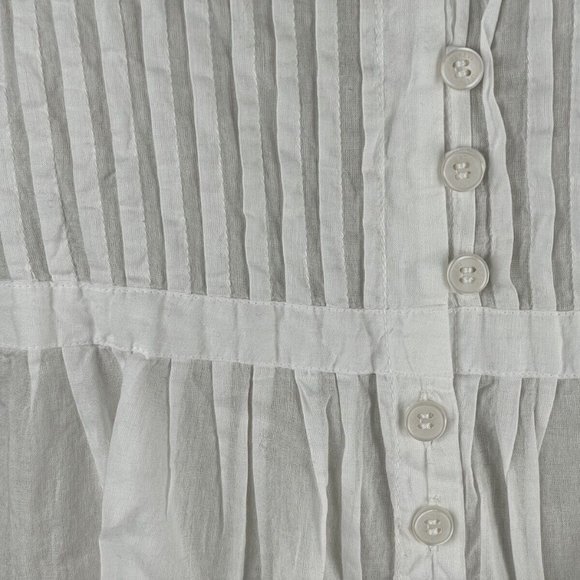 ipekevi Hand‎ made Blouse Top Women XL NWT Lightweight Cotton Embroidered White - Picture 7 of 16